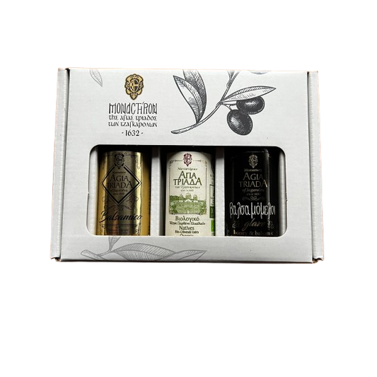 Geschenkset Agia Triada Kreta – BIO Balsamico & BIO Olivenöl