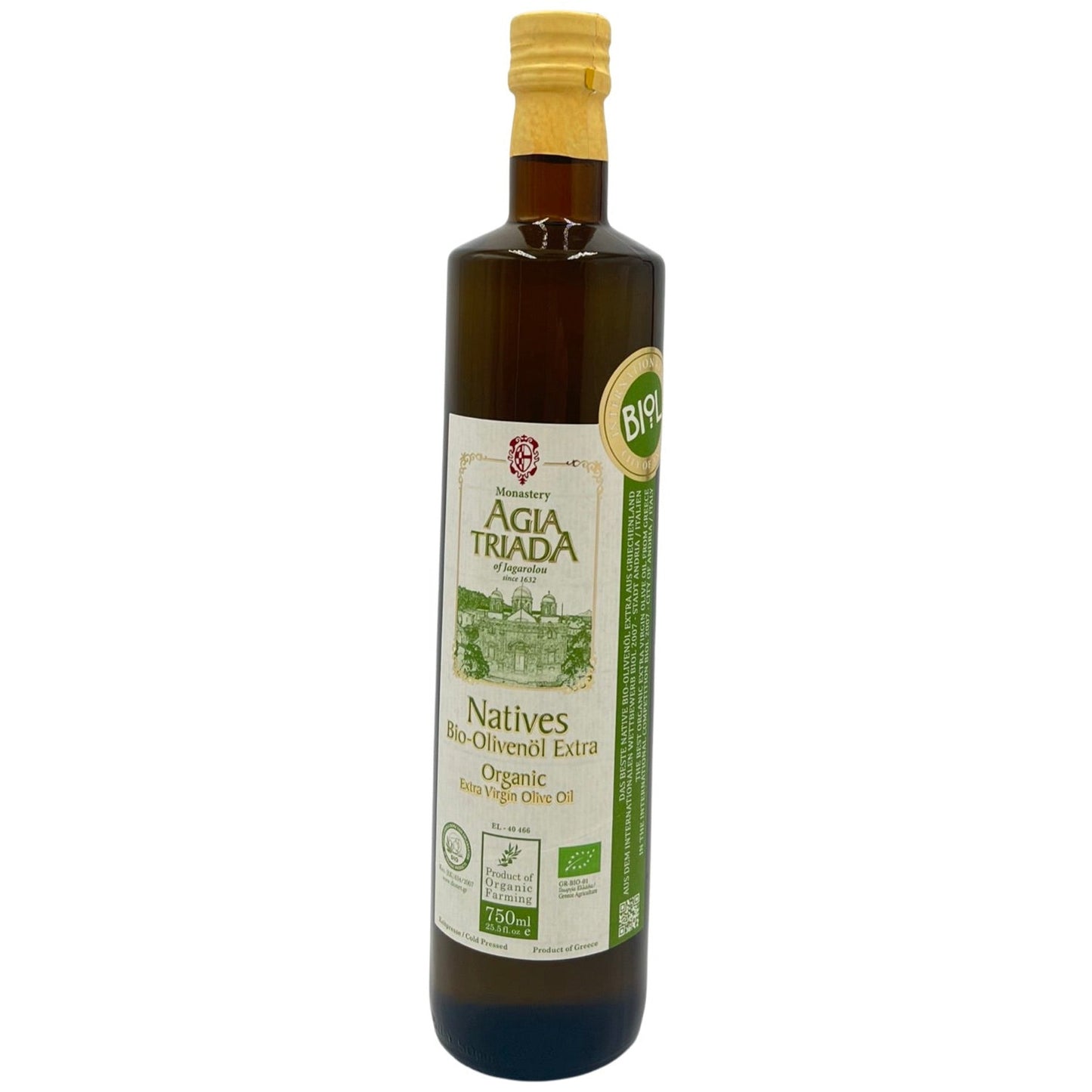 Premium Olivenöl Agia Triada-Kreta 750ml Flasche